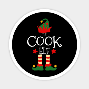 Cook Elf Matching Family Group Christmas Party Pajamas Magnet